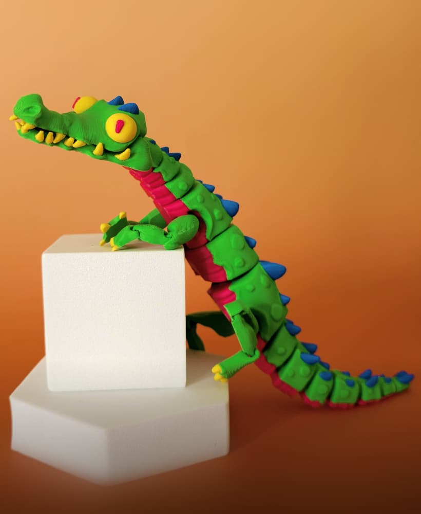 Twisty Crocodile 3d model