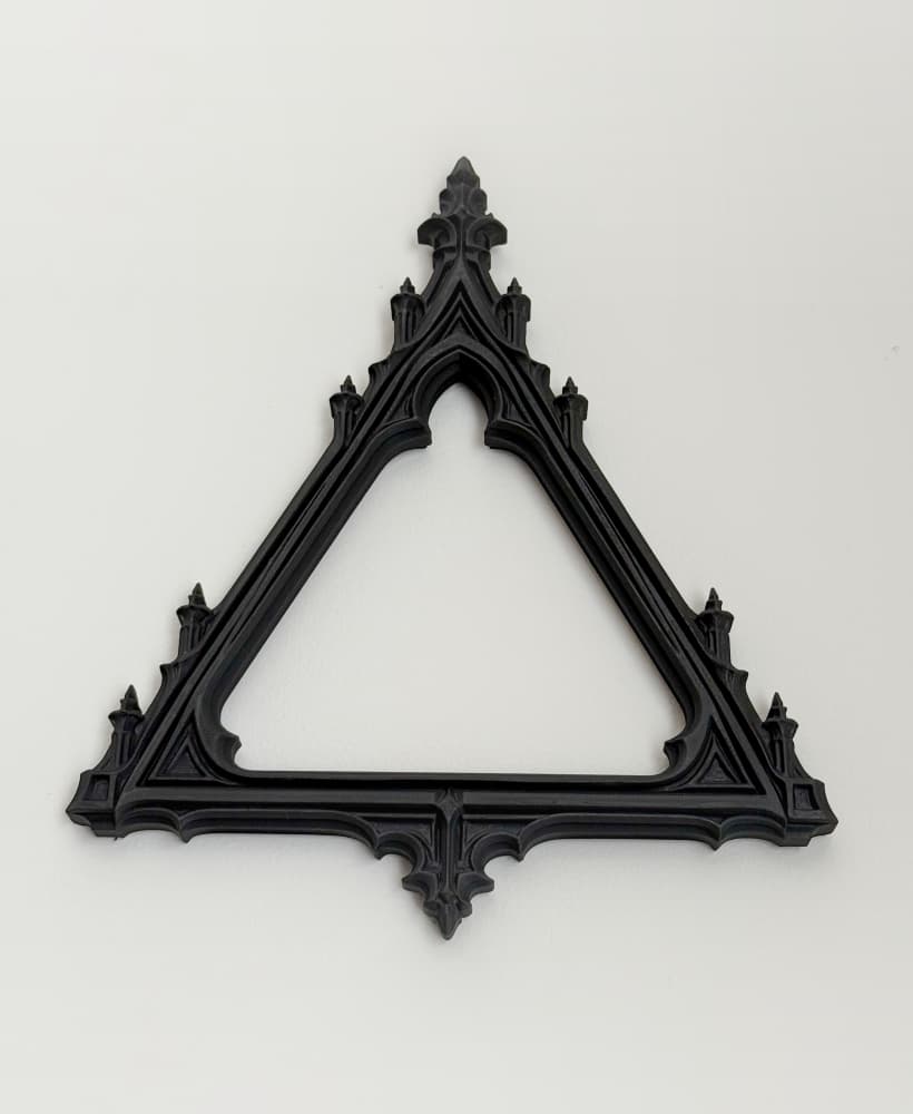 Cathedral Gothic Triangle Wall Frame 3d model