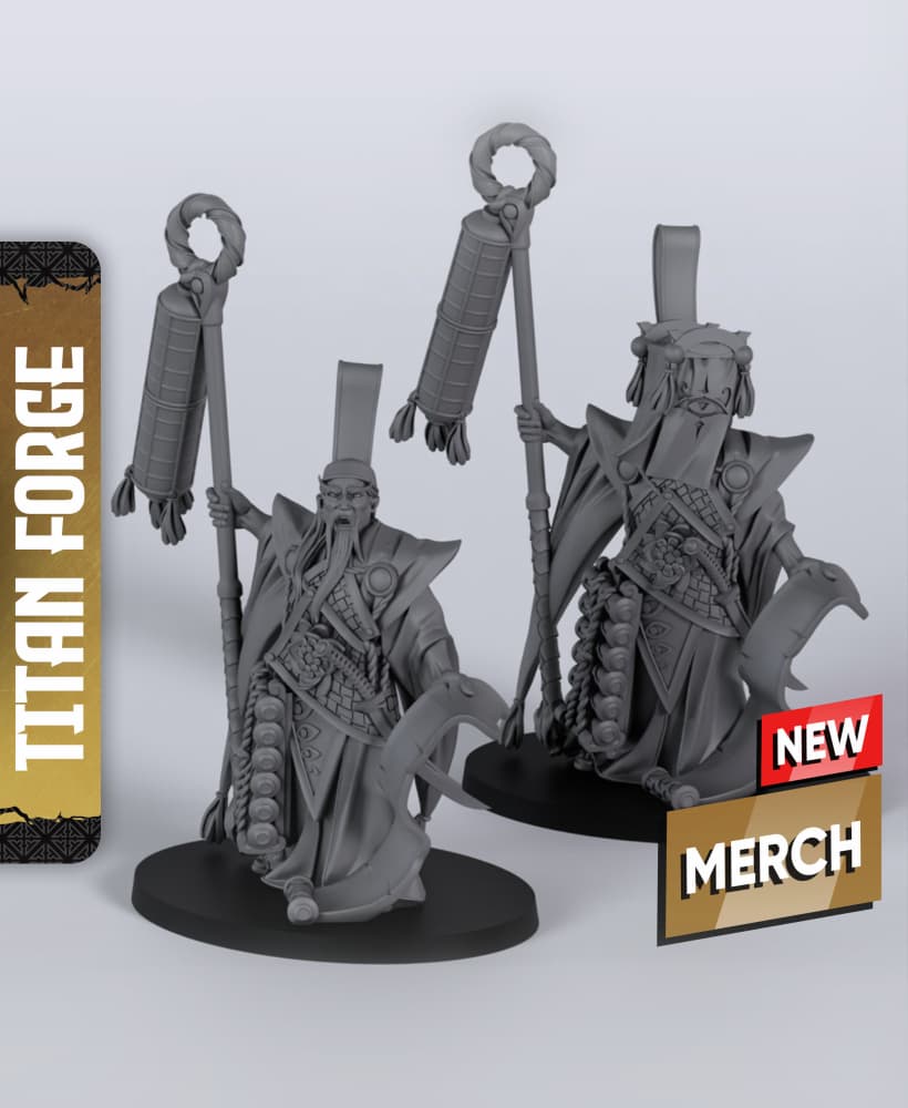 Thunder Mage - With Free Dragon Warhammer - 5e DnD Inspired for RPG and Wargamers 3d model