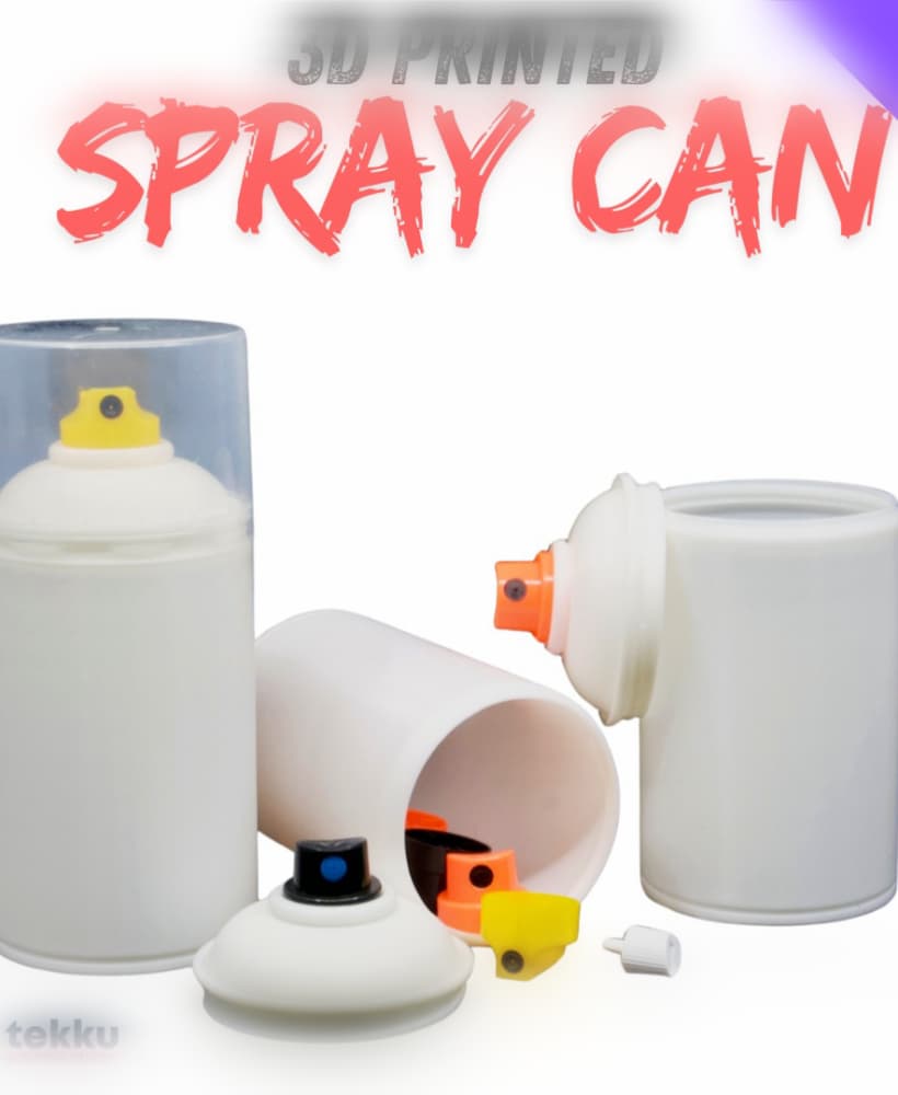 1:1 Spray Paint Can | 13.5cm / 5.3" | Stash Can as 3D Art Piece or Organizer 3d model