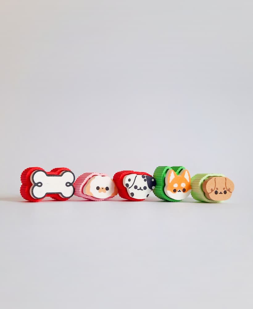Cute Clicker Puppies Collection | No AMS | Print-in-place | Support-free 3d model