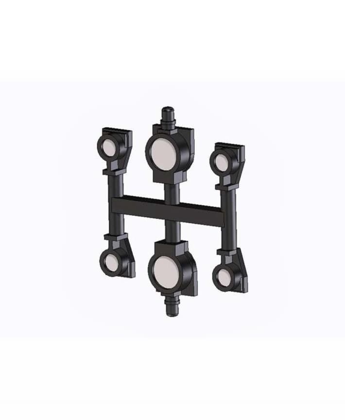 N scale NS seinlampen (2 stuks groot + 4 stuks middel) 3d model