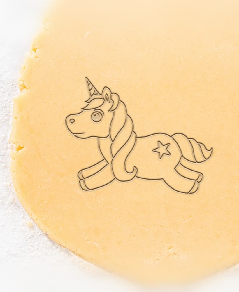 Unicorn Cookie Cutter, Biscuit Cutter 3d model