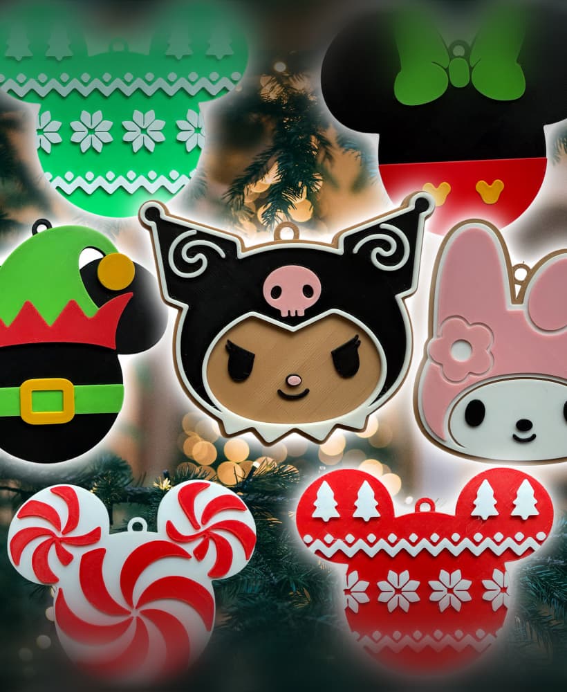 New 6-Piece Ornament Pack – Sweet, Festive & Full of Holiday Magic! 3d model