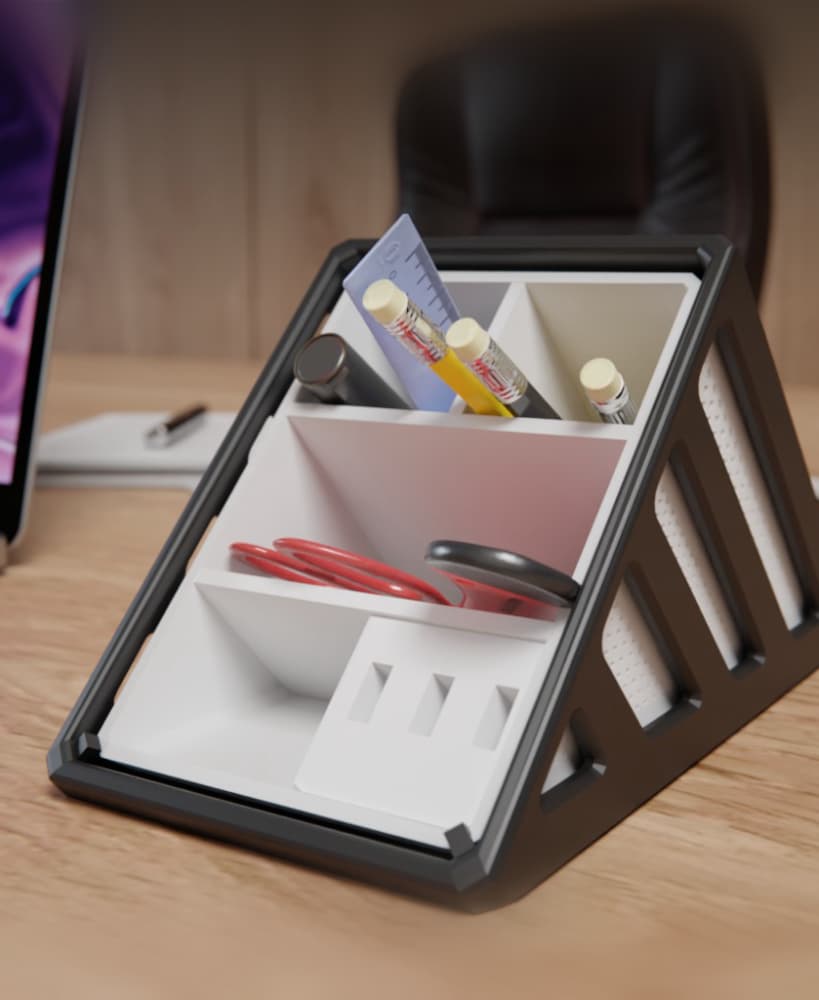 Modern Desk Organizer 3d model
