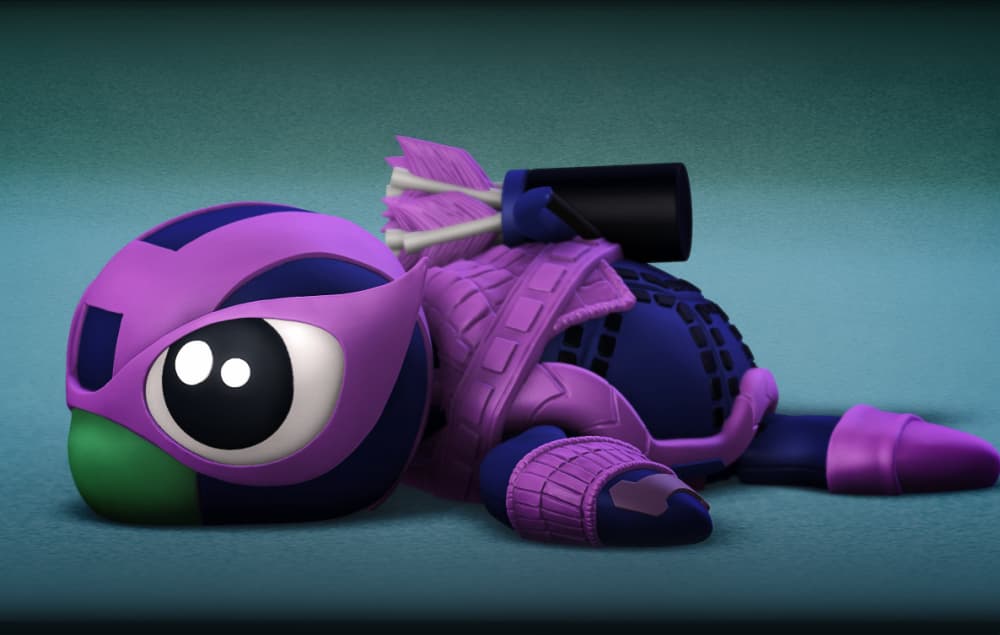 Super Turtle Hawkeye 3d model