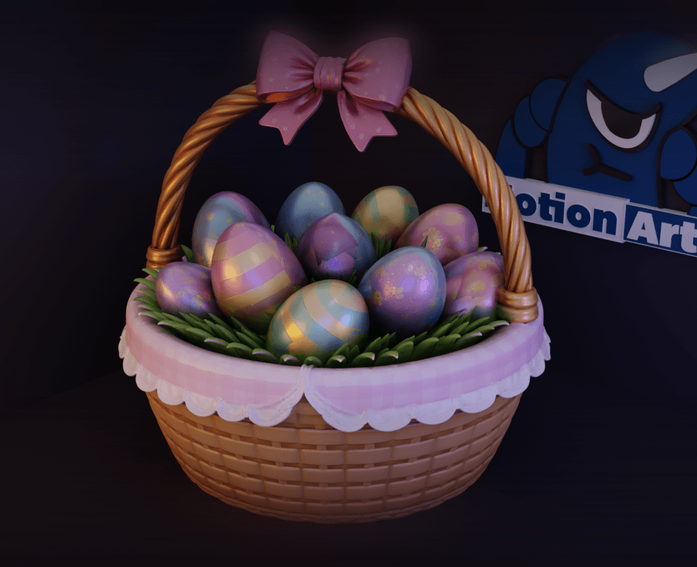CESTA DE OVOS DE PASCOA.stl 3d model