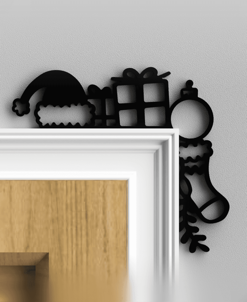 Christmas Decorations Door Topper.3mf 3d model