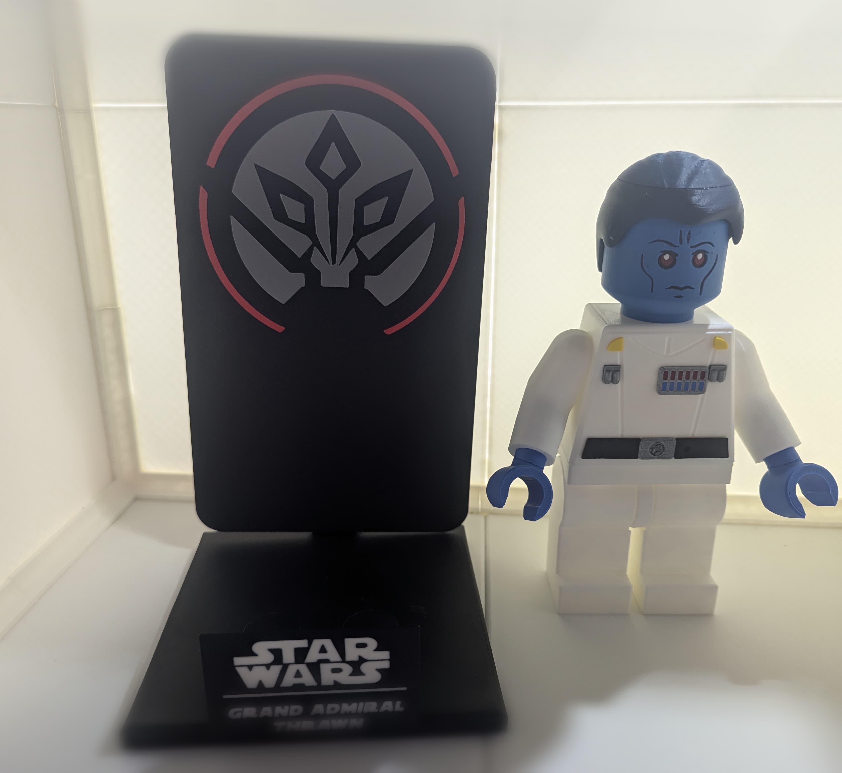 Grand Admiral Thrawn Backer Plates 3d model