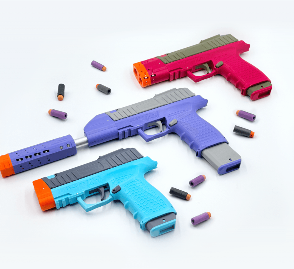 Znc Aus - Powerful Mag-Fed Dart Blaster Pistol 3d model