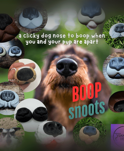 Boop Snoots Dog Nose Clicker Fidgets and Keychains 3d model