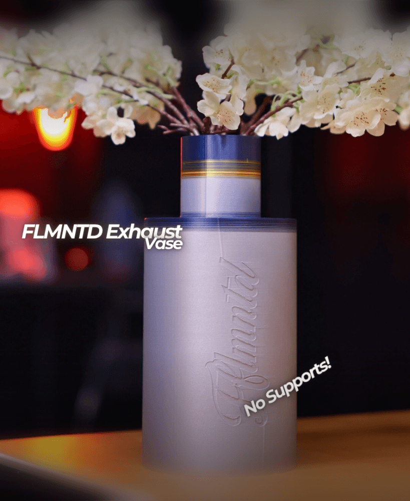 FLMNTD Muffler Exhaust Flower Vase 3d model