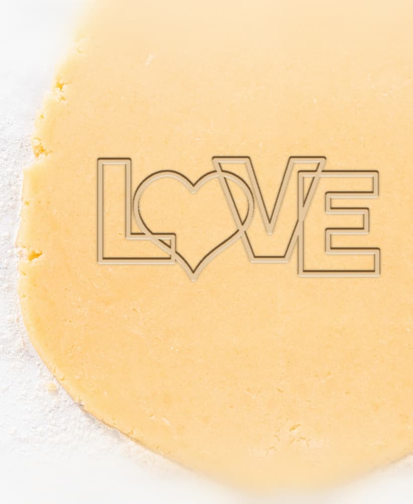 Love Cookie Cutter, Biscuit Cutter 3d model