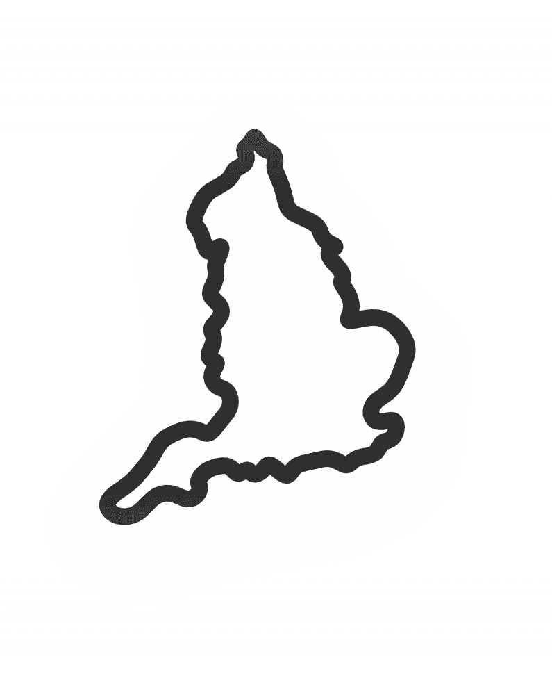 England Cookie Cutter STL File - 4 inches 3d model