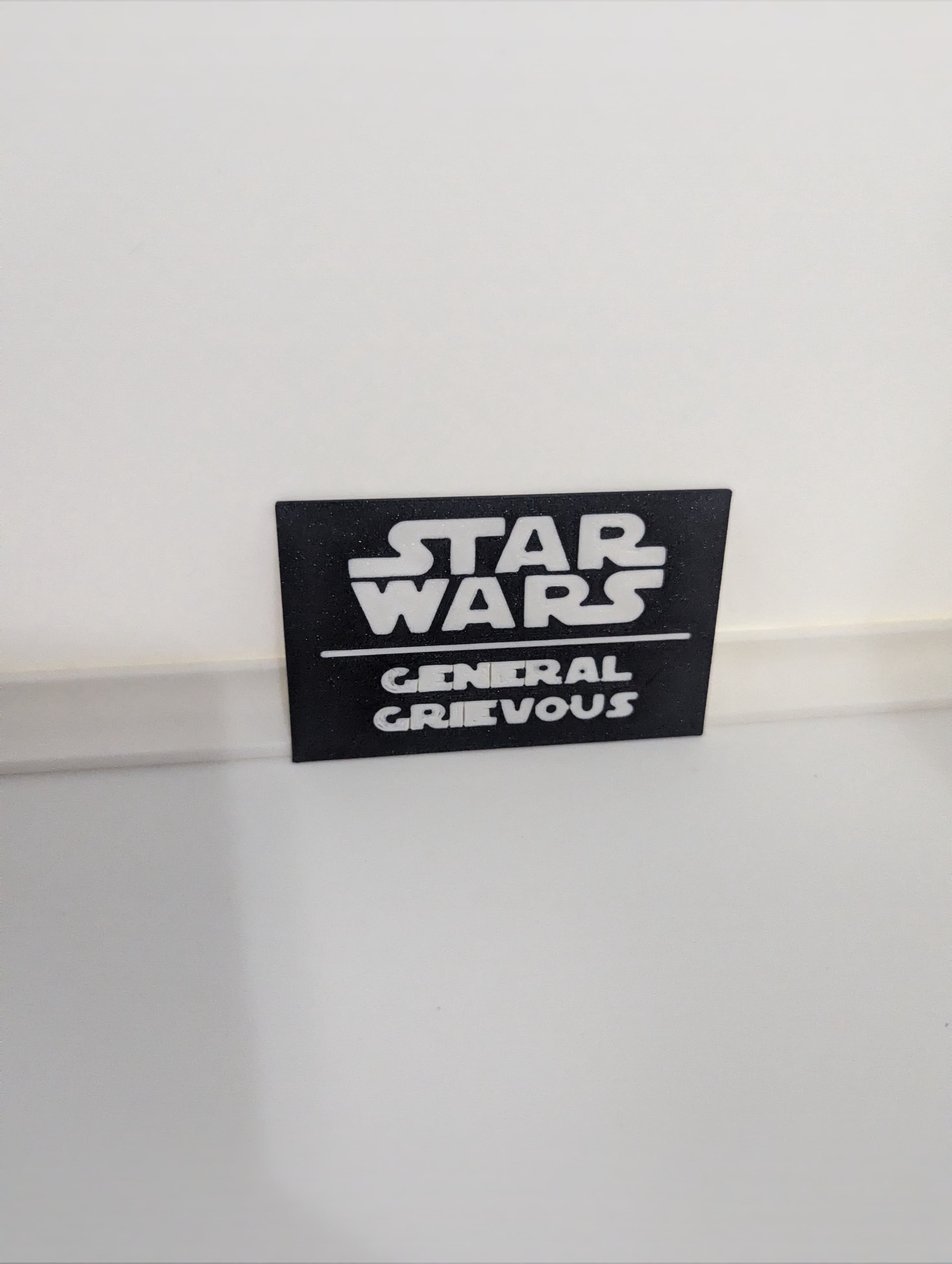 General Grievous Multicolor Nameplates 3d model