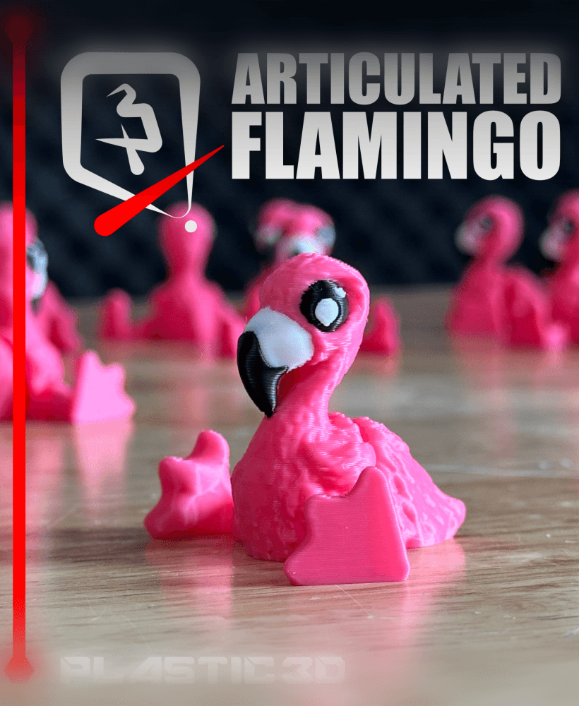 Articulated Flamingo — The Tropical Wader 3d model