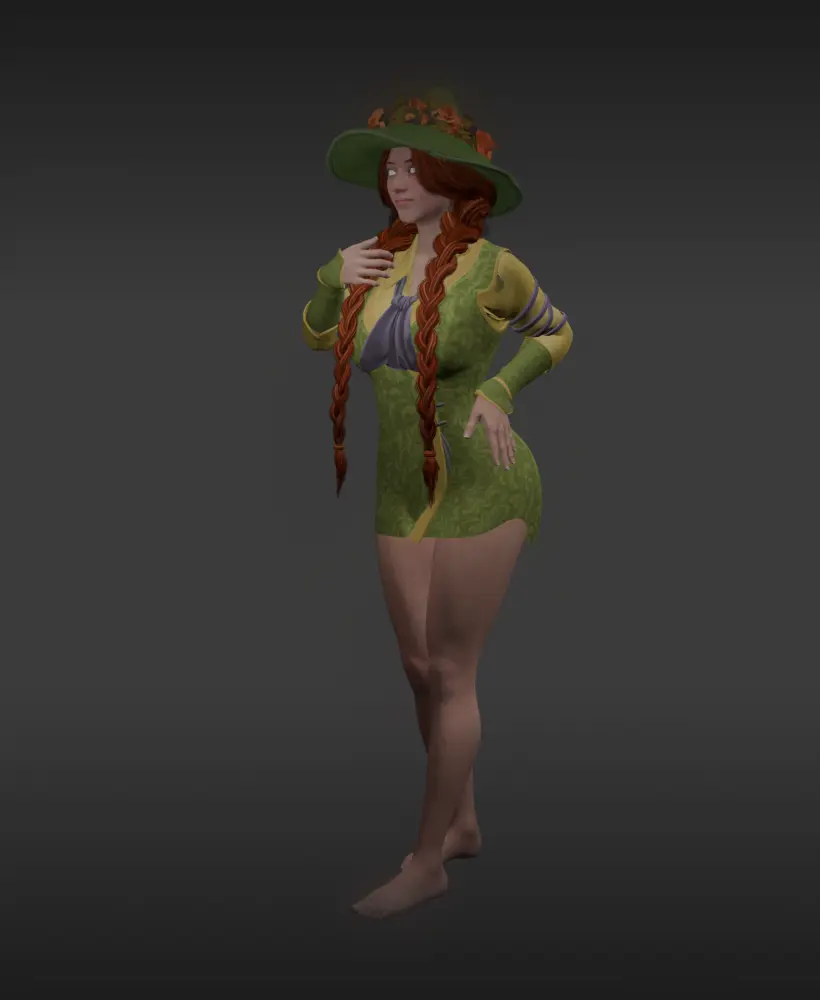 Sweet Sexy Witch Who Loves Herbology v2.0 3d model
