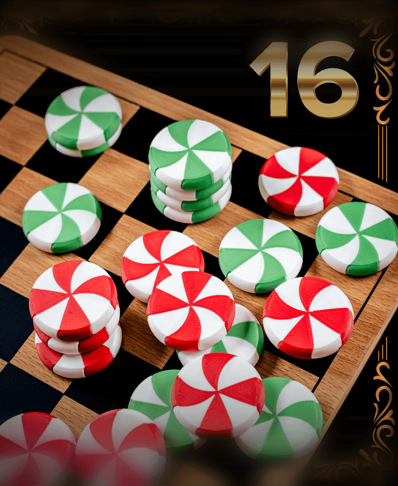 Peppermint Poker - Christmas Day 16 3d model