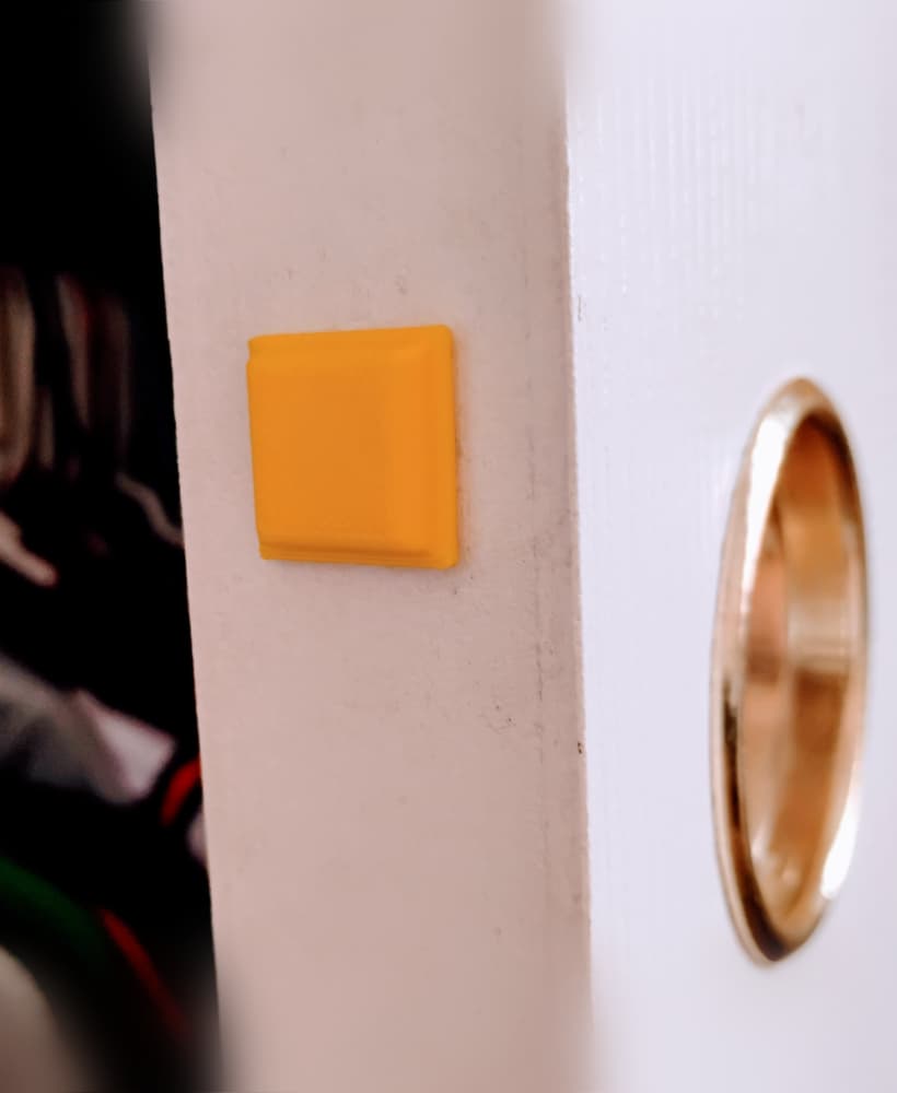 17mm Square door bumper 3d model