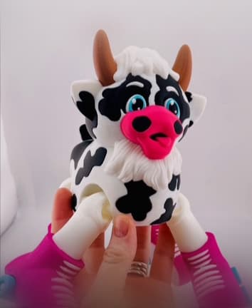 Cow Roller Skate Flexi 3d model