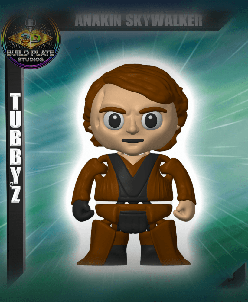 STAR WARS Anakin Skywalker Multicolor Flexi Print-In-Place 3d model