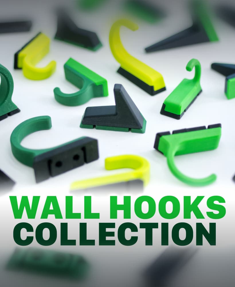 EZPZ Wall Hooks Collection // 17 Variations (and counting!) 3d model