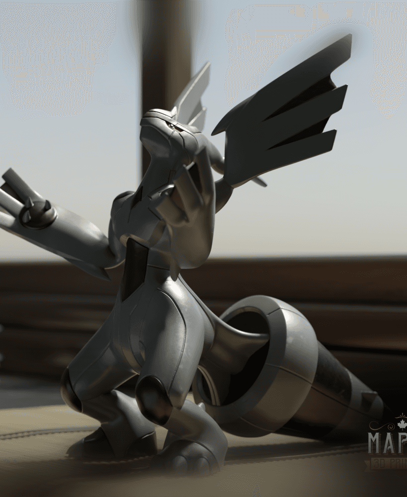 644. Zekrom - Basic & Ornamental 3d model
