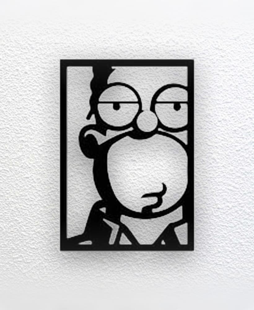 Simpson Wall Art 3d model