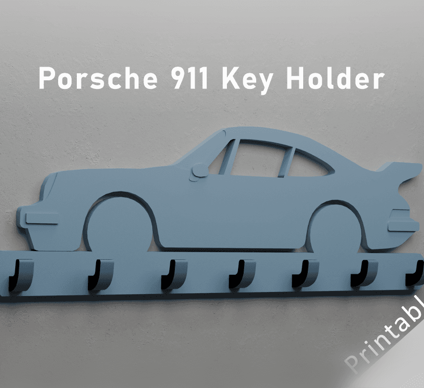 Porsche 911 Key Holder 3d model