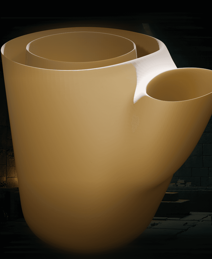 Teapot Shaped Pencil Holder 3d model