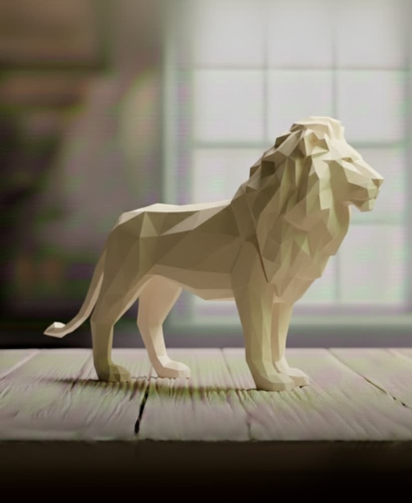 LION LOWPOLY 3d model