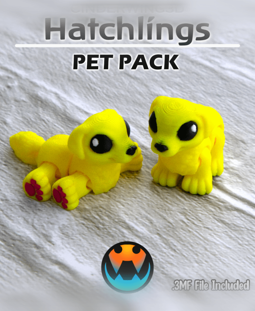 Golden Retriever - Hatchling 3d model