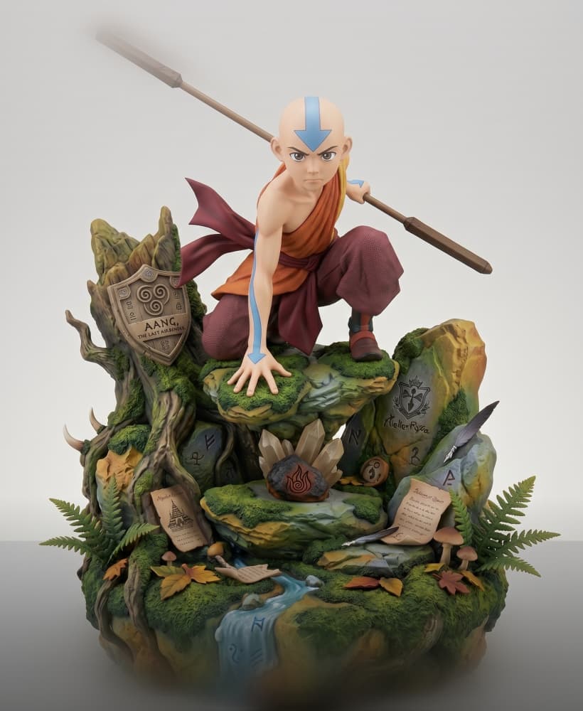 Aang - The Last Airbender Epic Diorama | Highly Detailed 3D Model 3d model