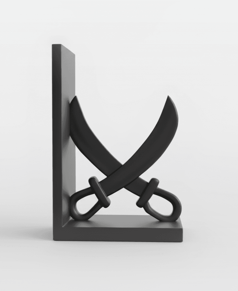 Scimitar bookend 3d model