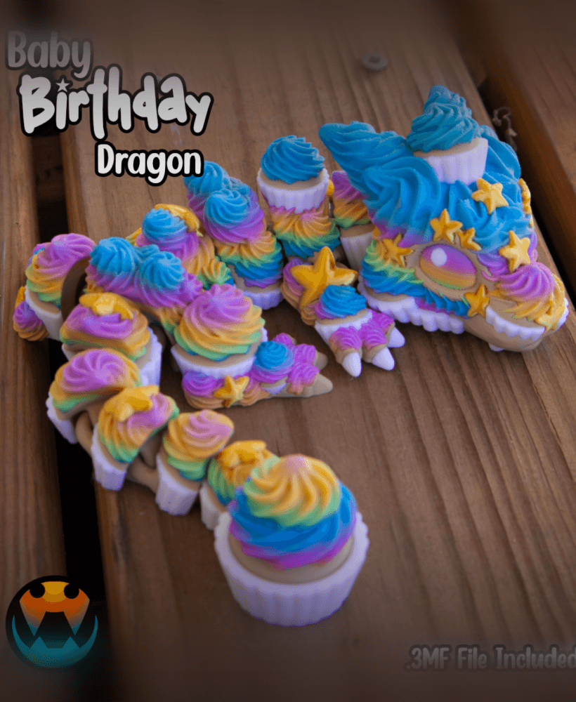 Baby Birthday Dragon 3d model