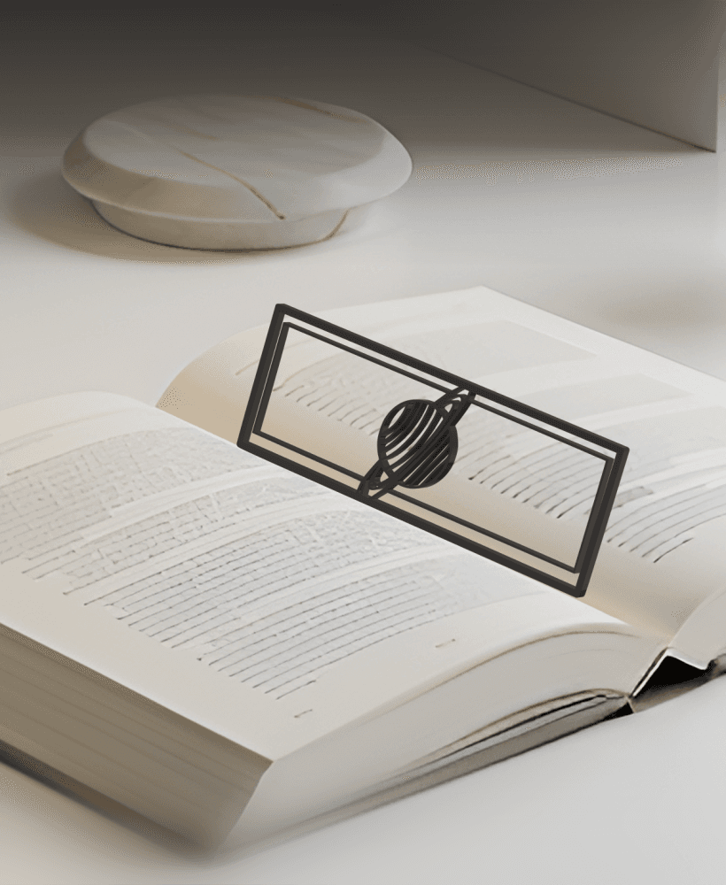 Planet Bookmark, Gift Idea 3d model