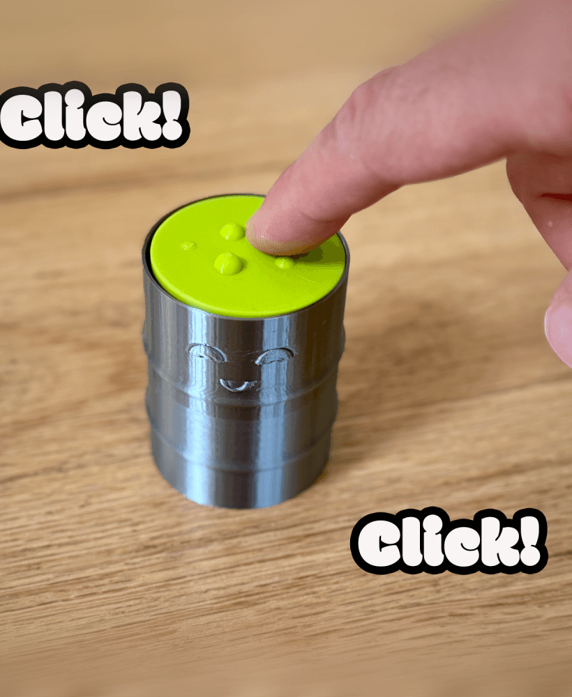 Toxic Waste Fidget Clicker 3d model