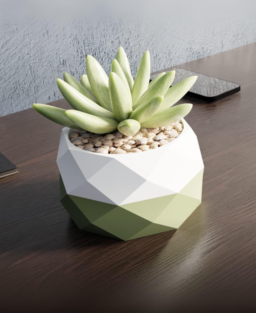 GeoPot – Low Poly Planter 3d model