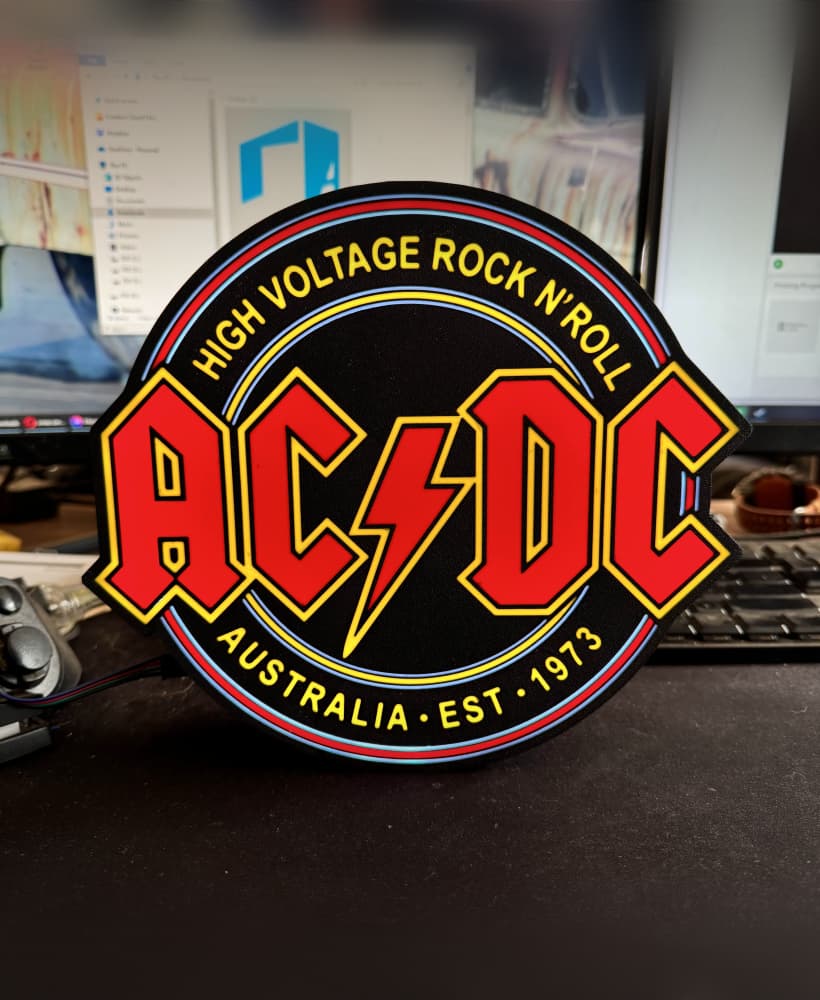 ACDC Light box 3d model