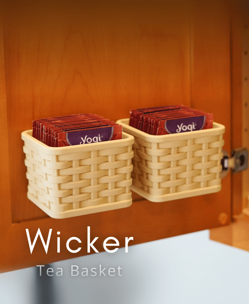 Wicker Tea Basket 3d model