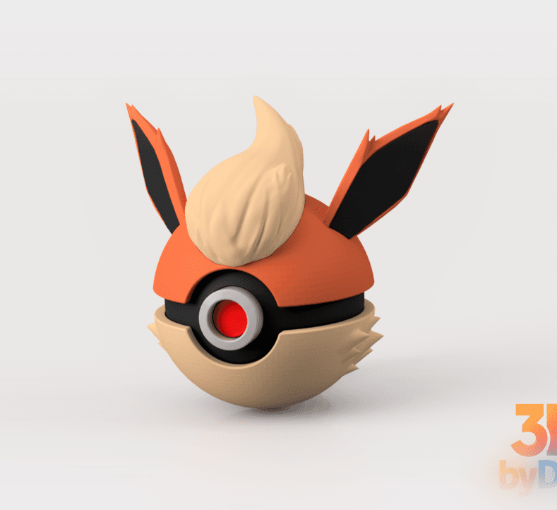 Flareon Pokeball 3d model