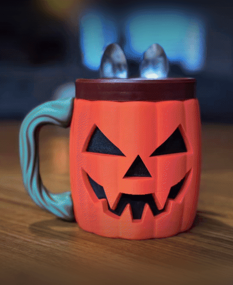 Jack-O-Lantern Ice Cream Holder 3d model