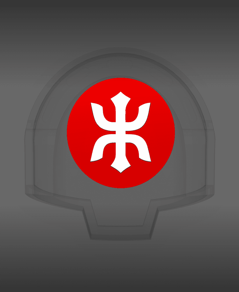 Red Ronin Chapter DV04 Shoulder Circle Symbols 3d model