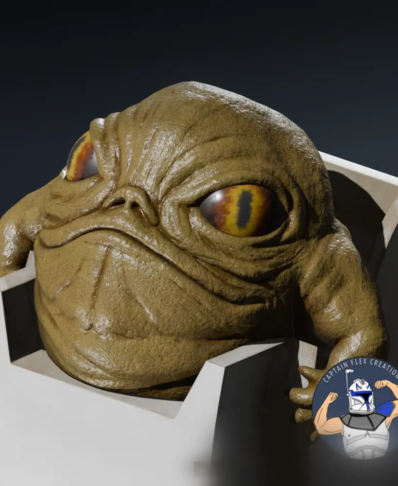 Rotta the Hutt with Backpack 3d model