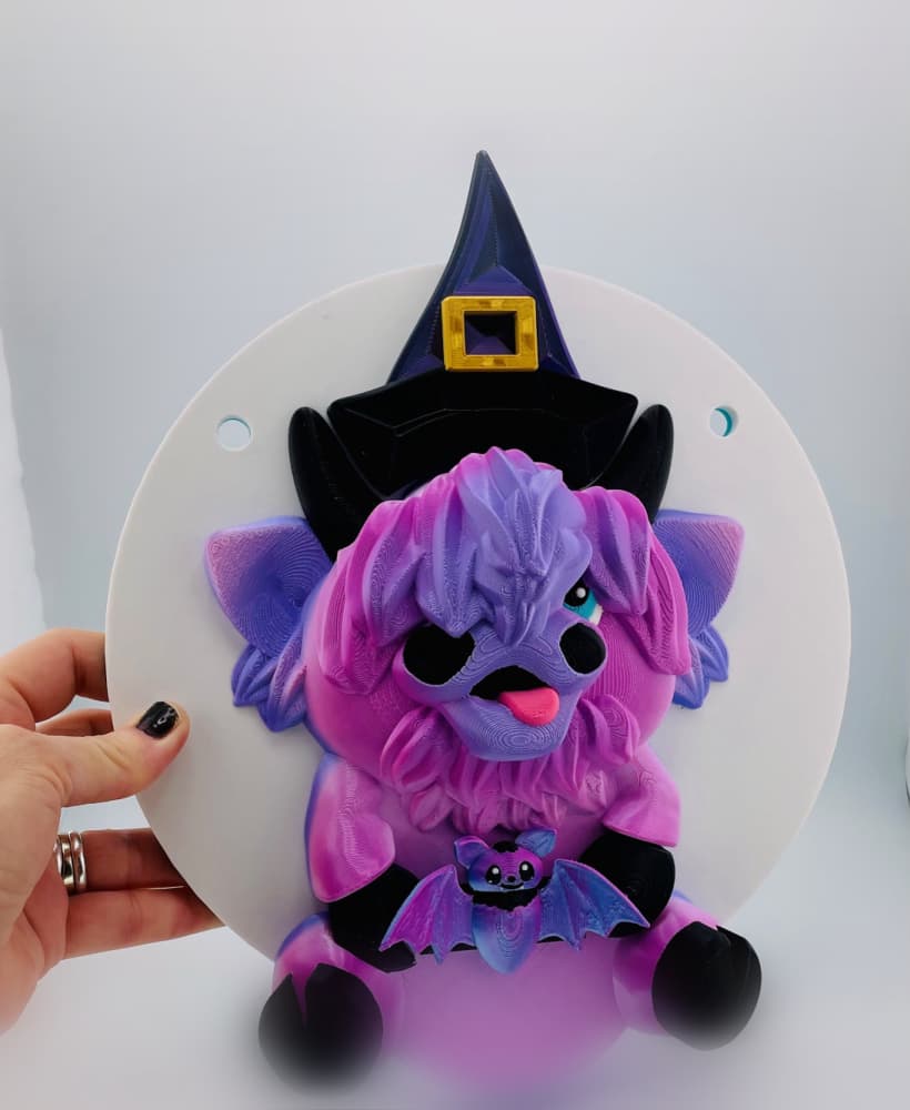 Magnetic Halloween Witch Hat For Modular Cow Sign 3d model