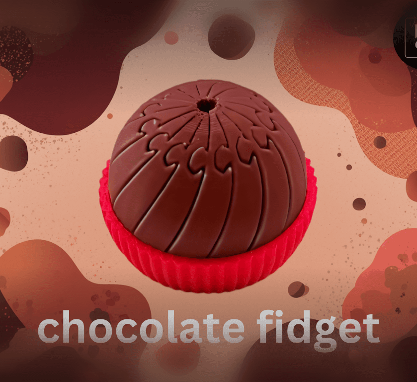 Mini Twisty Chocolate Fidget 3d model