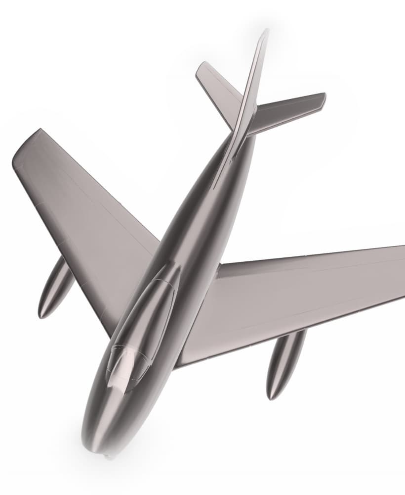North American F-86A Sabre 3d model