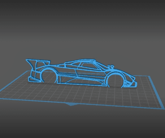 Pagani - Zonda Revolution Wall Art 3d model