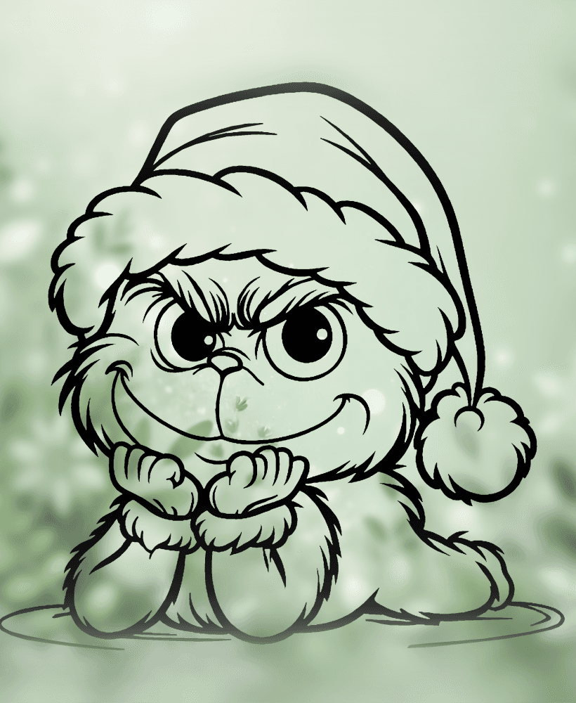 Baby Grinch Christmas Wall Art 3d model