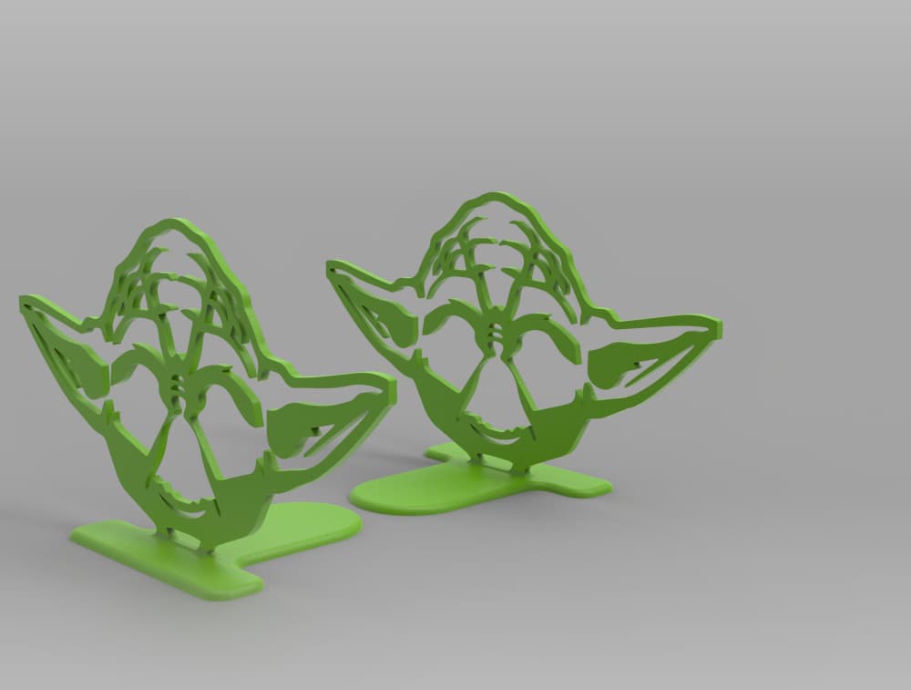 Yoda Book Ends 3d model